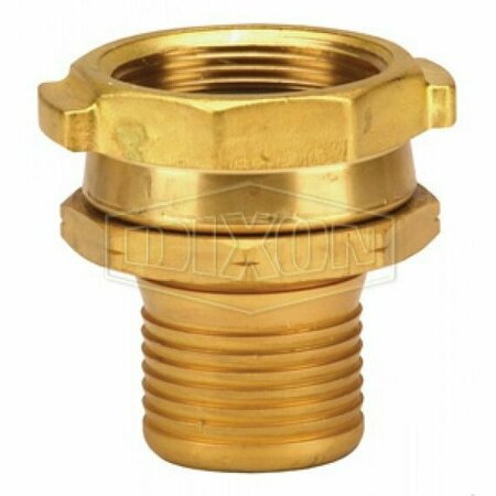 DIXON Scovill Style Permanent Coupling, 3/4 in Nominal, Female NPSH, Brass, Domestic H5191-BU